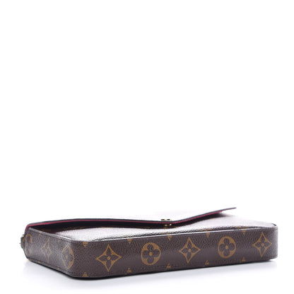 Louis Vuitton Monogram Pochette Felicie Chain Wallet Fuchsia 4 of 9