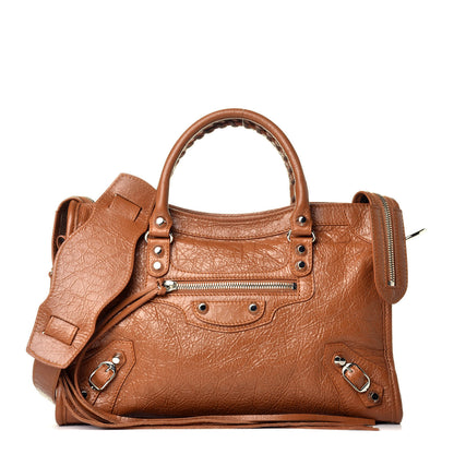 Balenciaga Agneau Classic Silver Hardware S City Camel 1 of 10