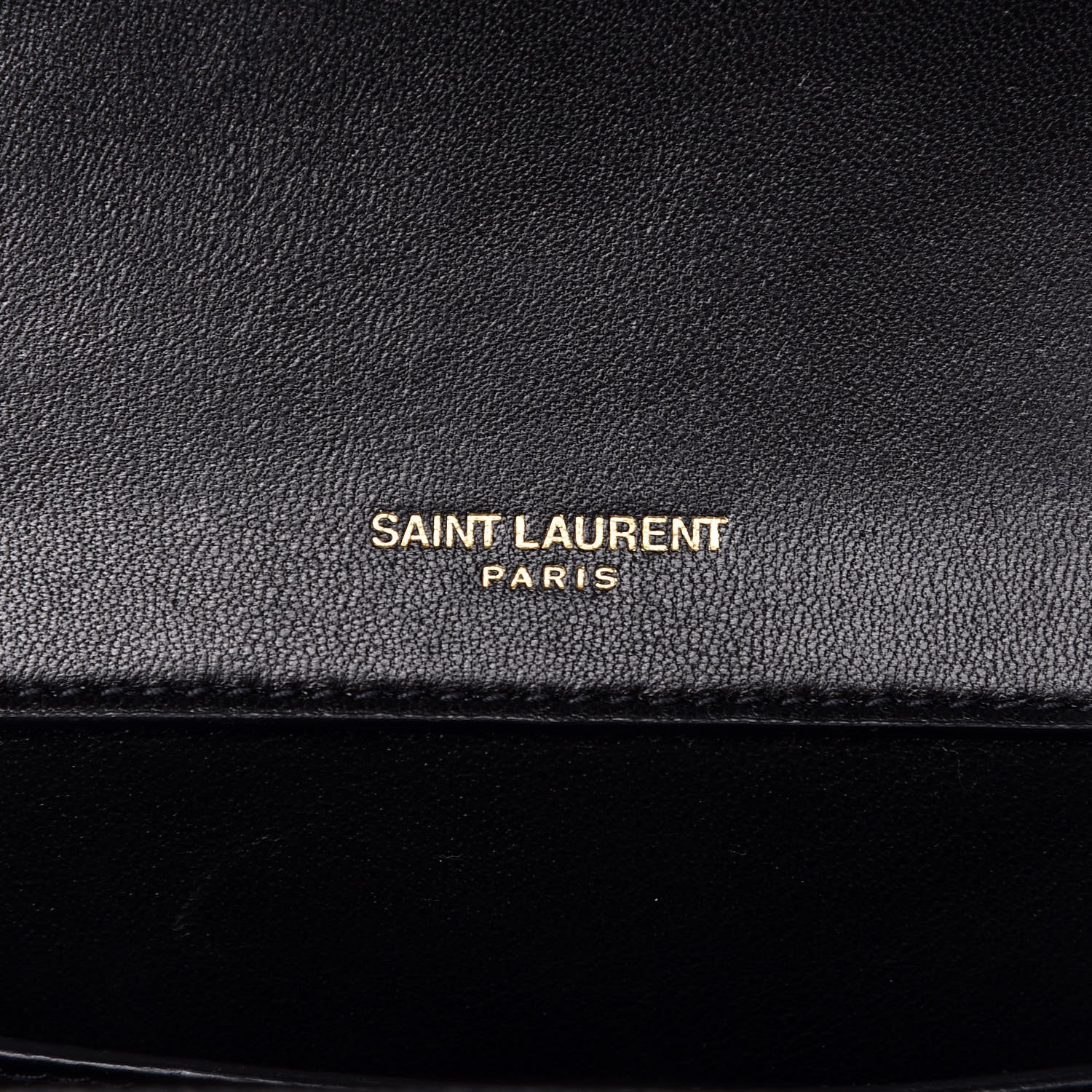 Saint Laurent Lambskin Matelasse Chevron Monogram Small Sulpice Bag Black 8 of 10