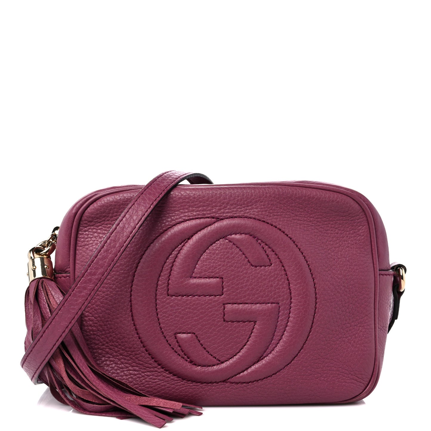 Pebbled Calfskin Small Soho Disco Bag Peonia Flower