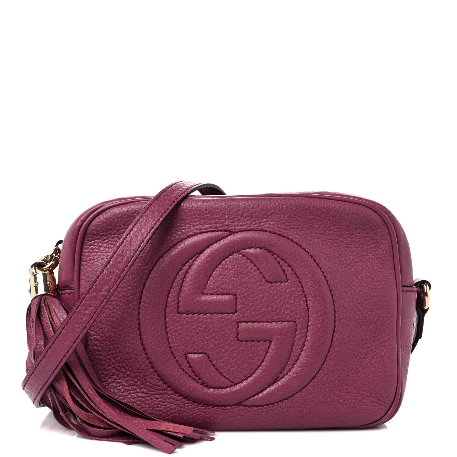 Gucci Pebbled Calfskin Small Soho Disco Bag Peonia Flower 1 of 14