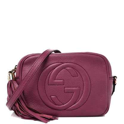 Gucci Pebbled Calfskin Small Soho Disco Bag Peonia Flower 1 of 14