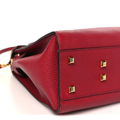 Valentino Garavani Grained Calfskin Medium My Rockstud Frame Bag Rosso Valentino 8 of 9