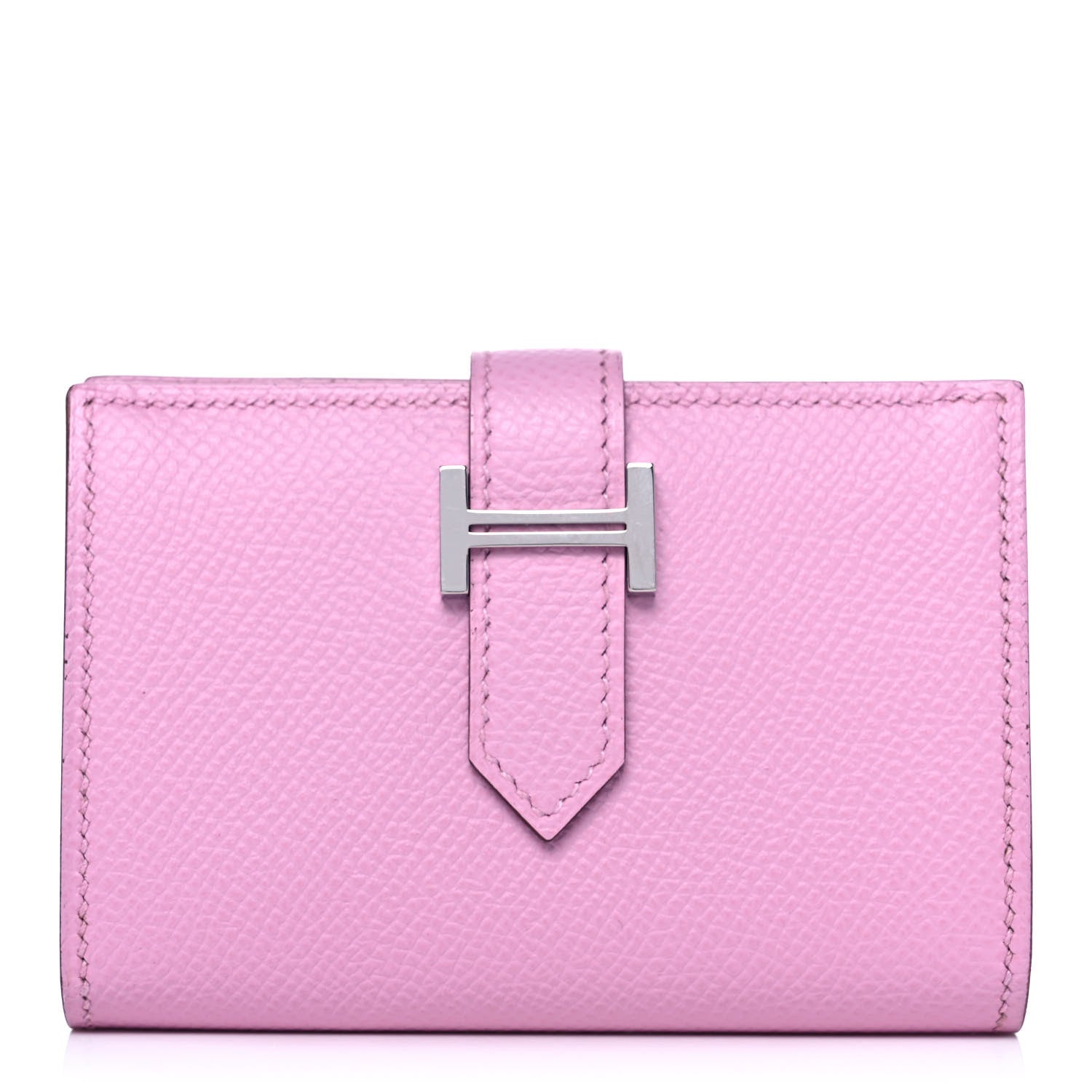 Hermes Epsom Mini Bearn Wallet Mauve Sylvester 1 of 12
