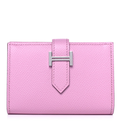 Hermes Epsom Mini Bearn Wallet Mauve Sylvester 1 of 12