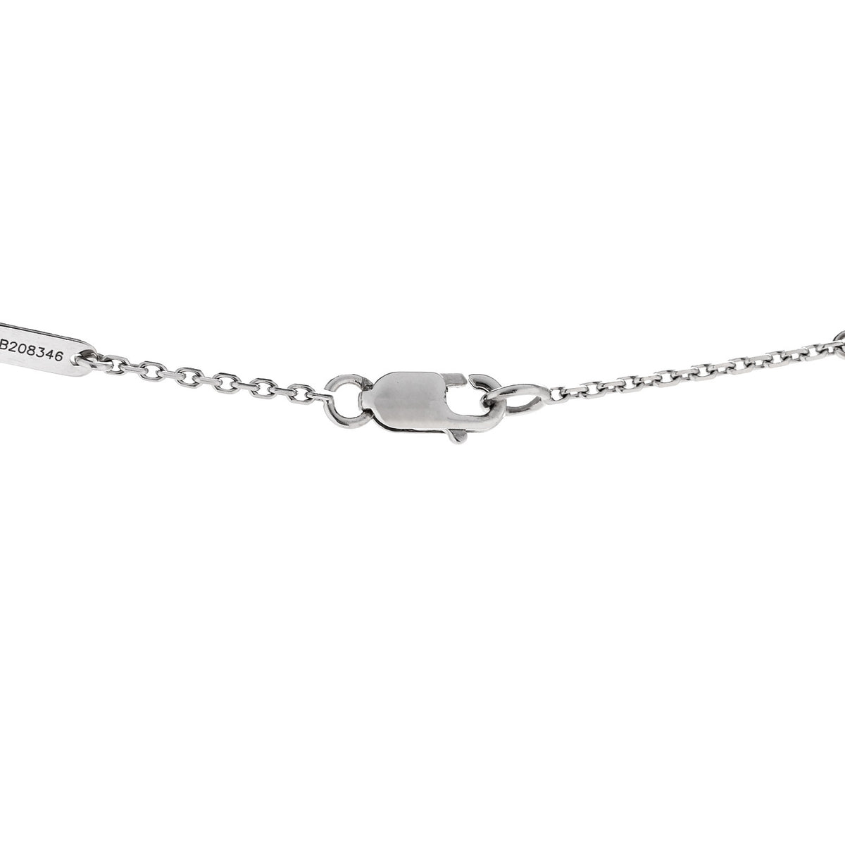 Van Cleef & Arpels 18K White Gold Turquoise Sweet Alhambra Butterfly Pendant Necklace 5 of 7
