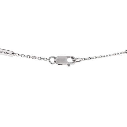 Van Cleef & Arpels 18K White Gold Turquoise Sweet Alhambra Butterfly Pendant Necklace 5 of 7