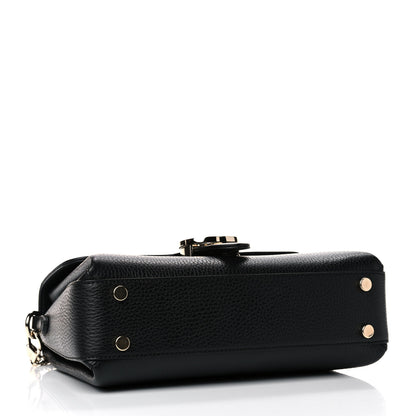 Gucci Dollar Calfskin Interlocking G Top Handle Shoulder Bag Black 4 of 13