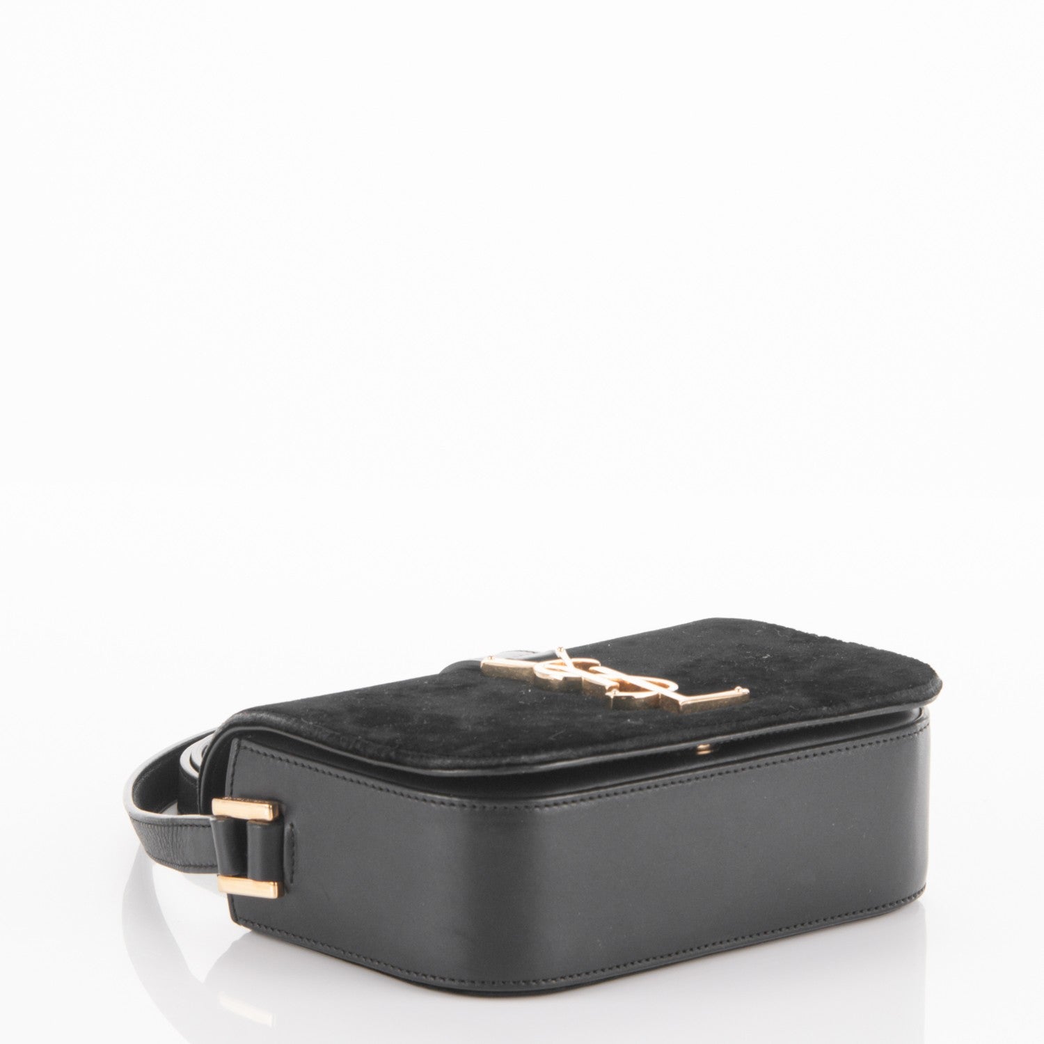 Saint Laurent Velvet Small Monogram Universite Shoulder Bag Black 4 of 6