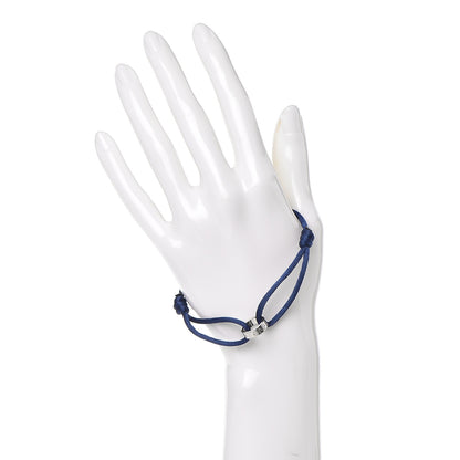 Cartier 18K White Gold Charity LOVE Adjustable Cord Bracelet Royal Blue 2 of 4