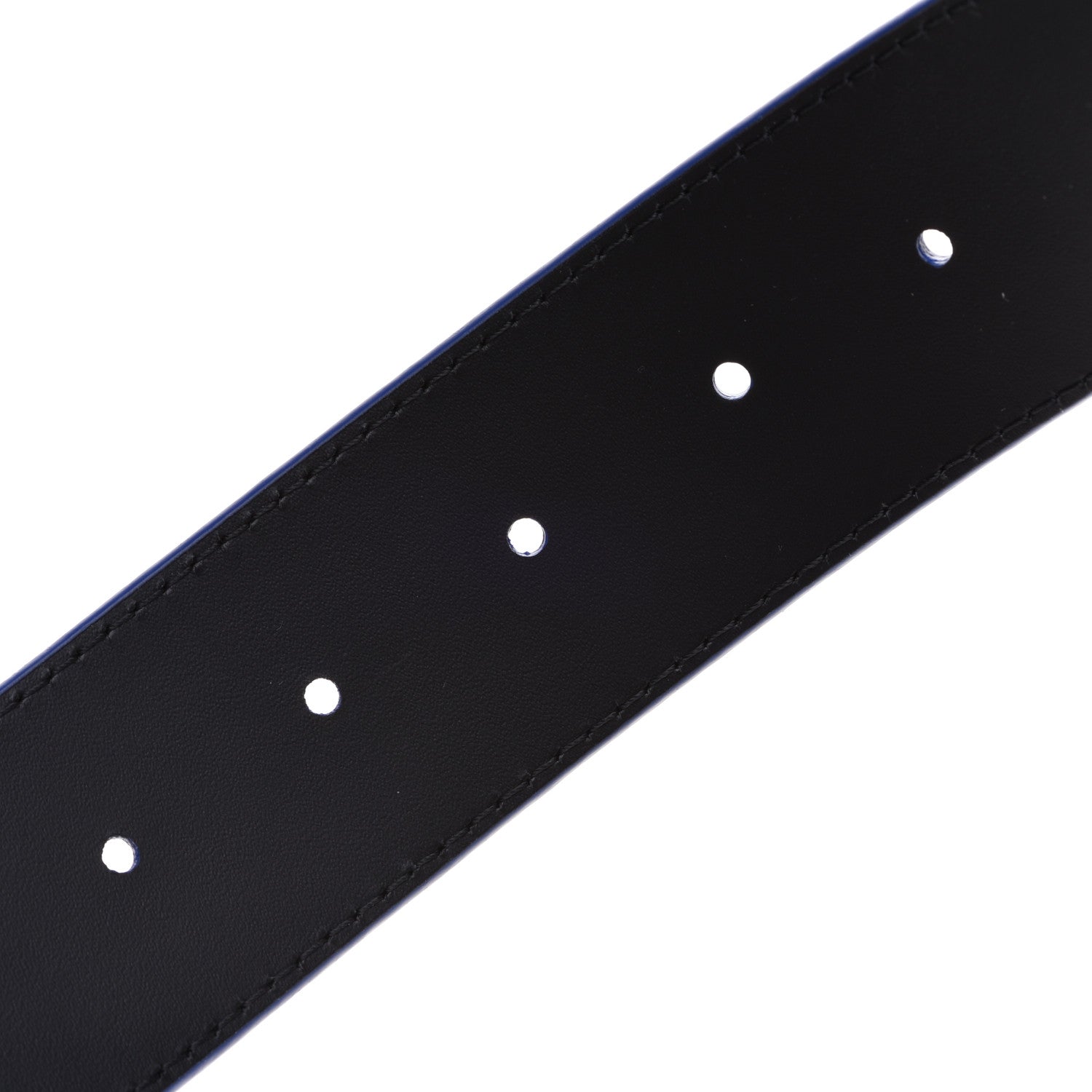 Louis Vuitton Taurillon Illusion 40mm LV Initiales Reversible Belt 95 38 Bleu Rose 5 of 7