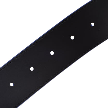 Louis Vuitton Taurillon Illusion 40mm LV Initiales Reversible Belt 95 38 Bleu Rose 5 of 7