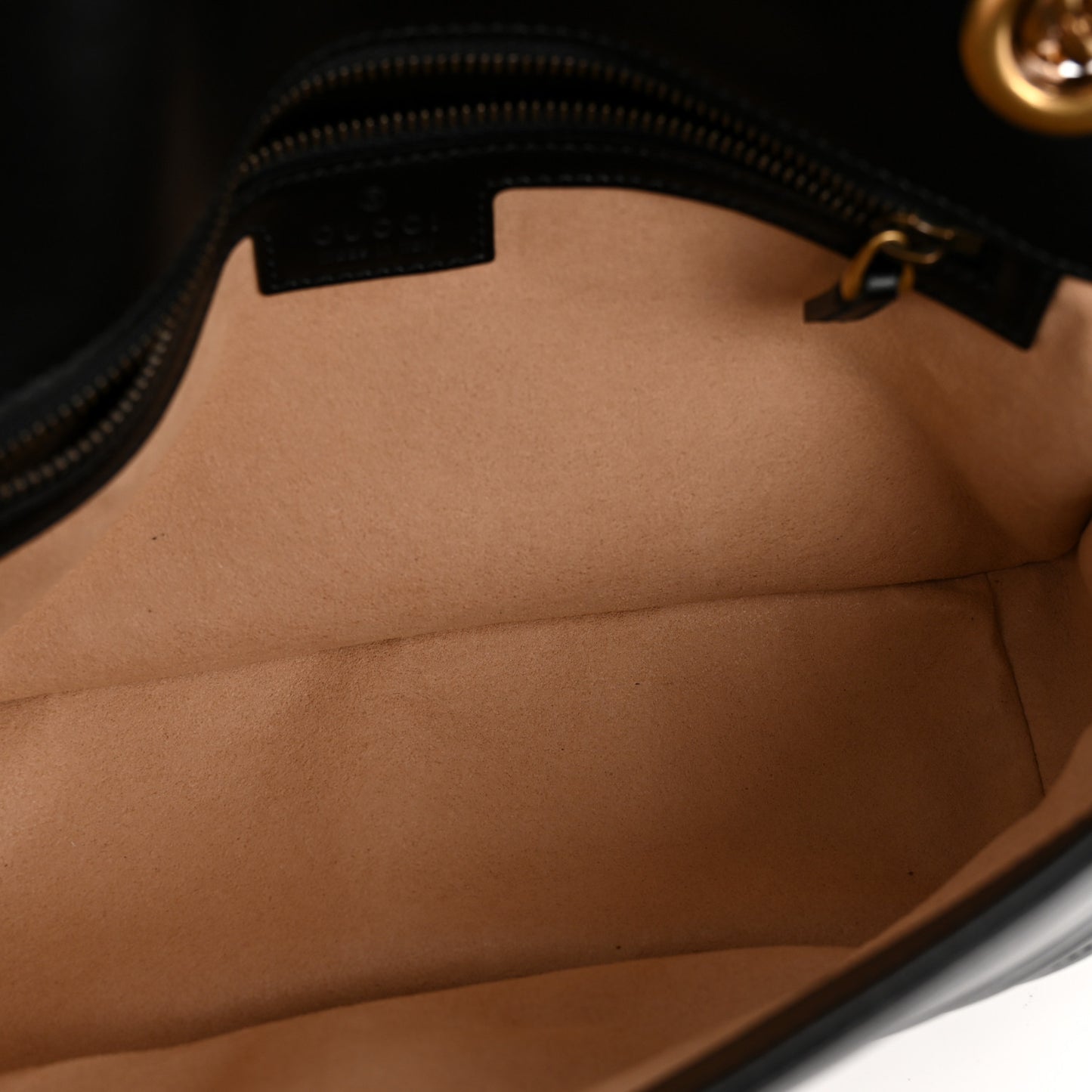 Calfskin Matelasse Small GG Marmont Shoulder Bag Black