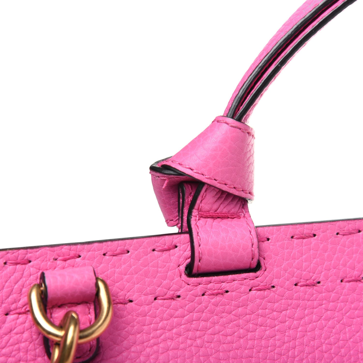 Gucci Calfskin Small GG Marmont Top Handle Bag Pink Tropical Flower 21 of 24