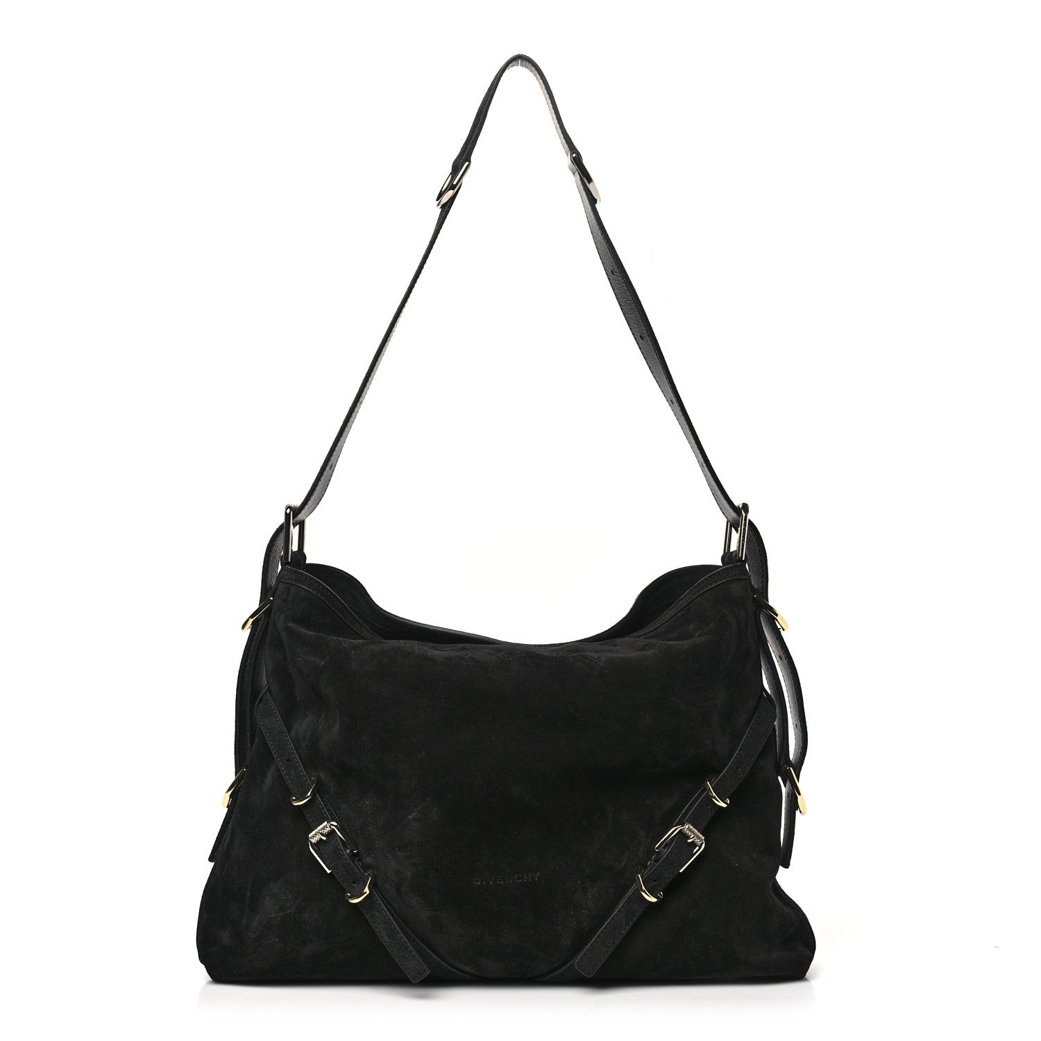Givenchy Suede Medium Voyou Bag Black 1 of 10