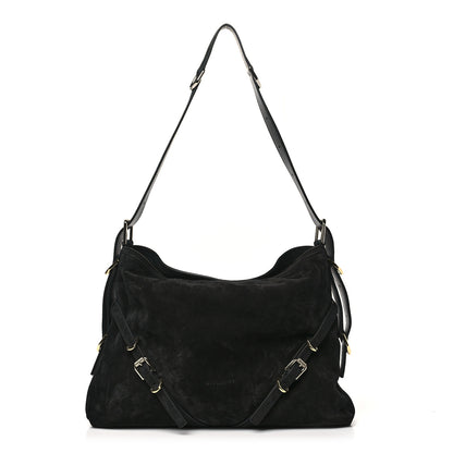 Givenchy Suede Medium Voyou Bag Black 1 of 10