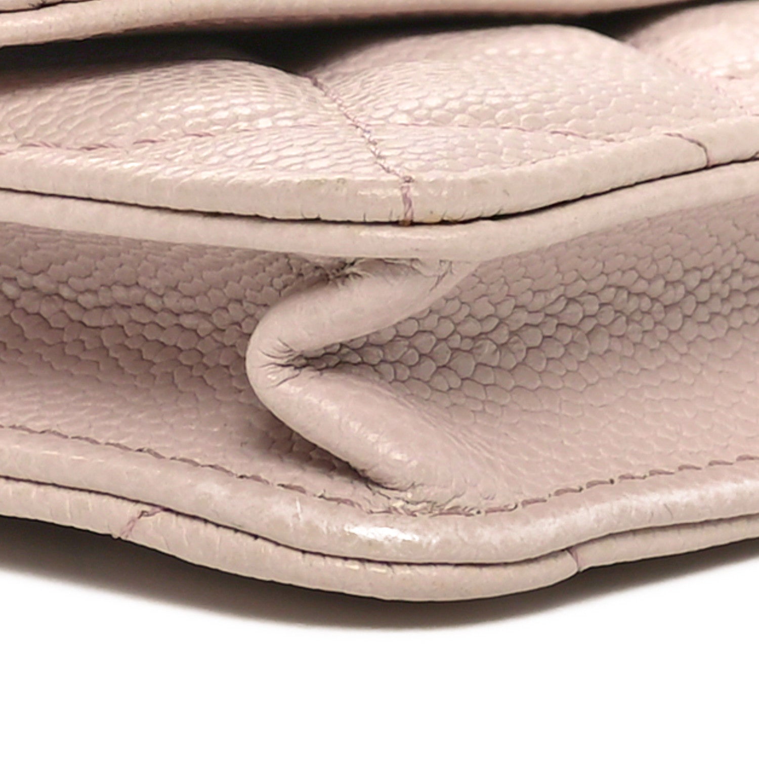 Chanel Caviar Quilted Miss Coco Clutch With Chain Light Purple 10 of 11