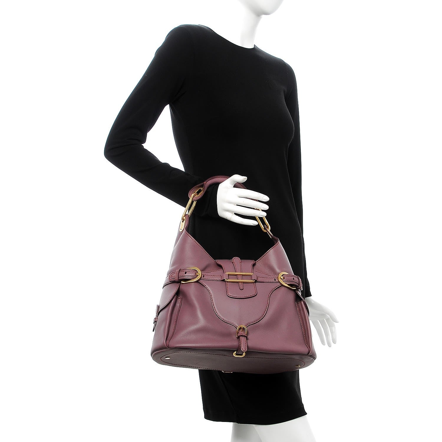 Jimmy Choo Calfskin Large Tulita Hobo 2 of 8