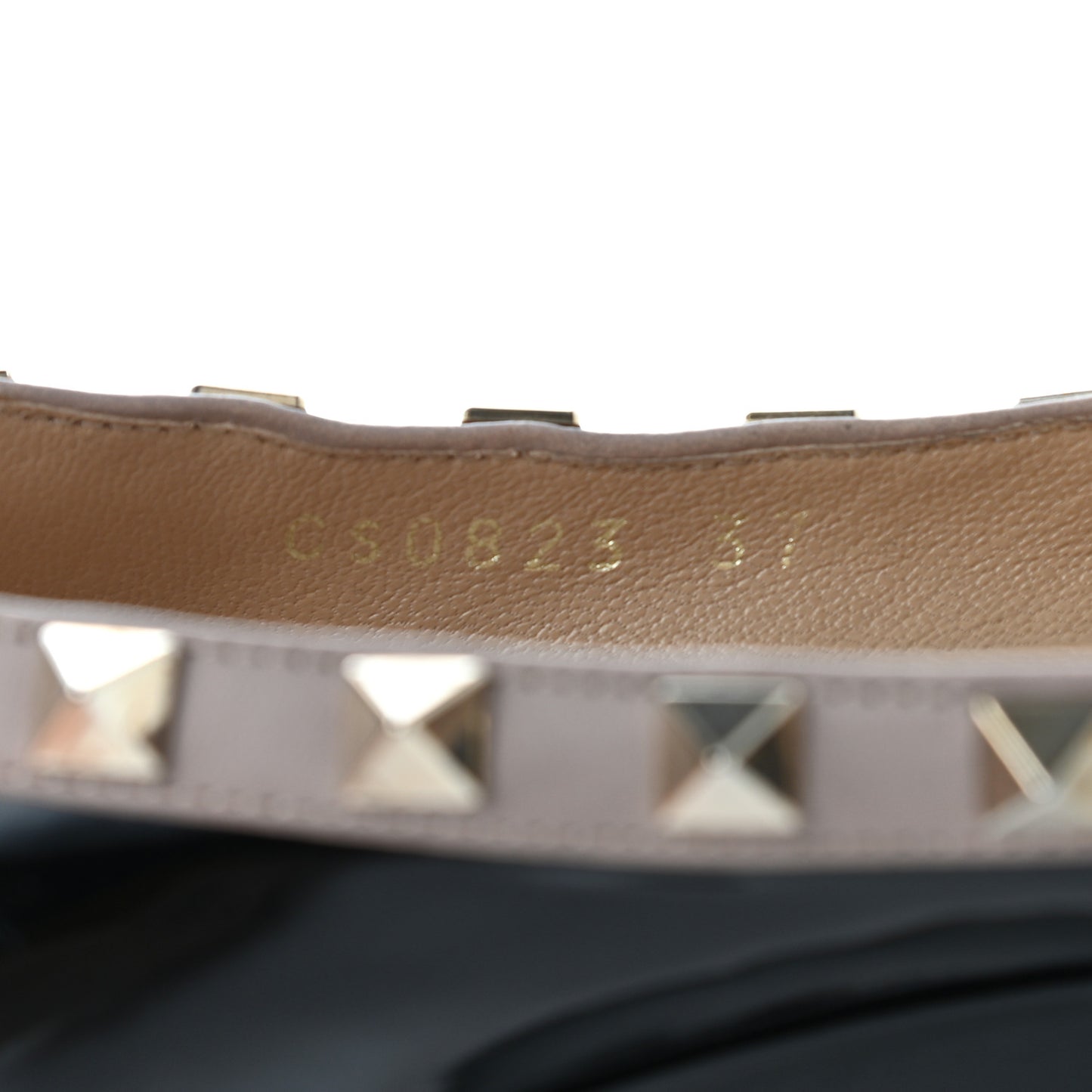 Patent Rockstud 70mm Wedges 37 Black Poudre