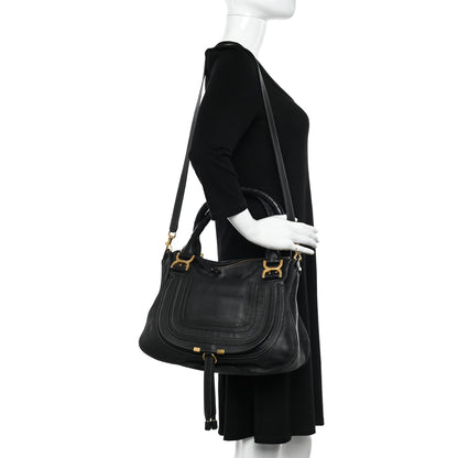 Chloe Calfskin Medium Marcie Satchel Black 2 of 10