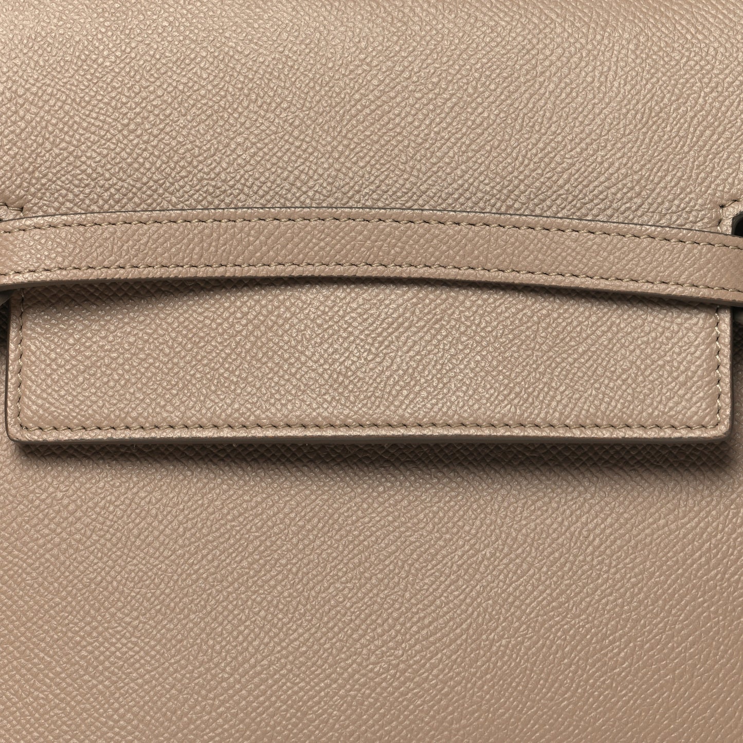 Grained Calfskin Micro Belt Bag Light Taupe
