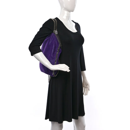 Stella McCartney Shaggy Deer Mini Falabella Fold Over Tote Bright Purple 2 of 9