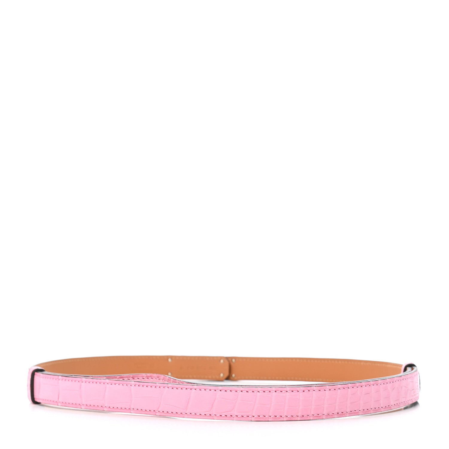 Hermes Matte Alligator Kelly Belt 5P Pink 2 of 4