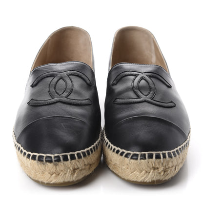 Chanel Lambskin CC Espadrilles 40 Black 2 of 13