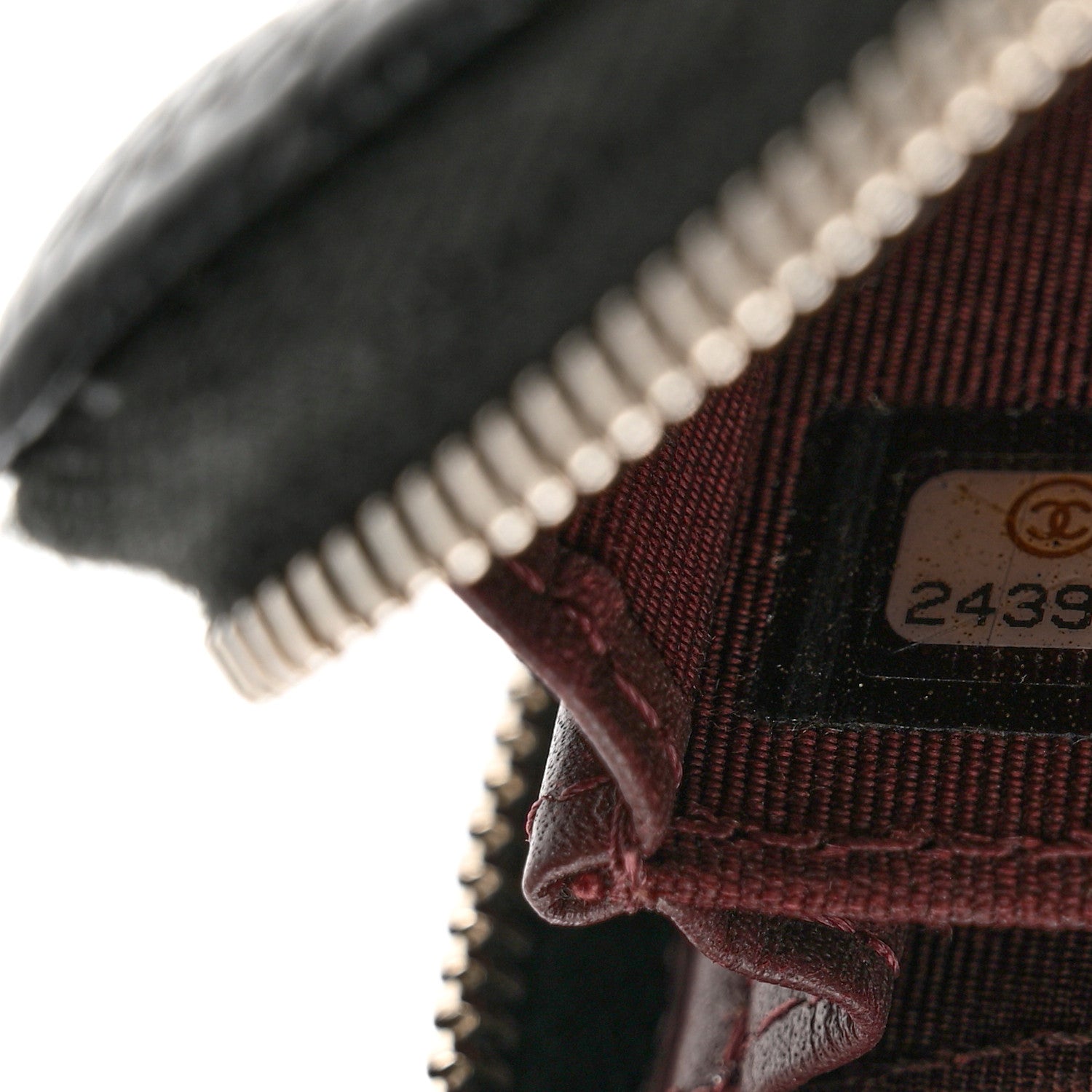 Chanel Caviar Quilted Zip Coin Purse Black 7 of 7