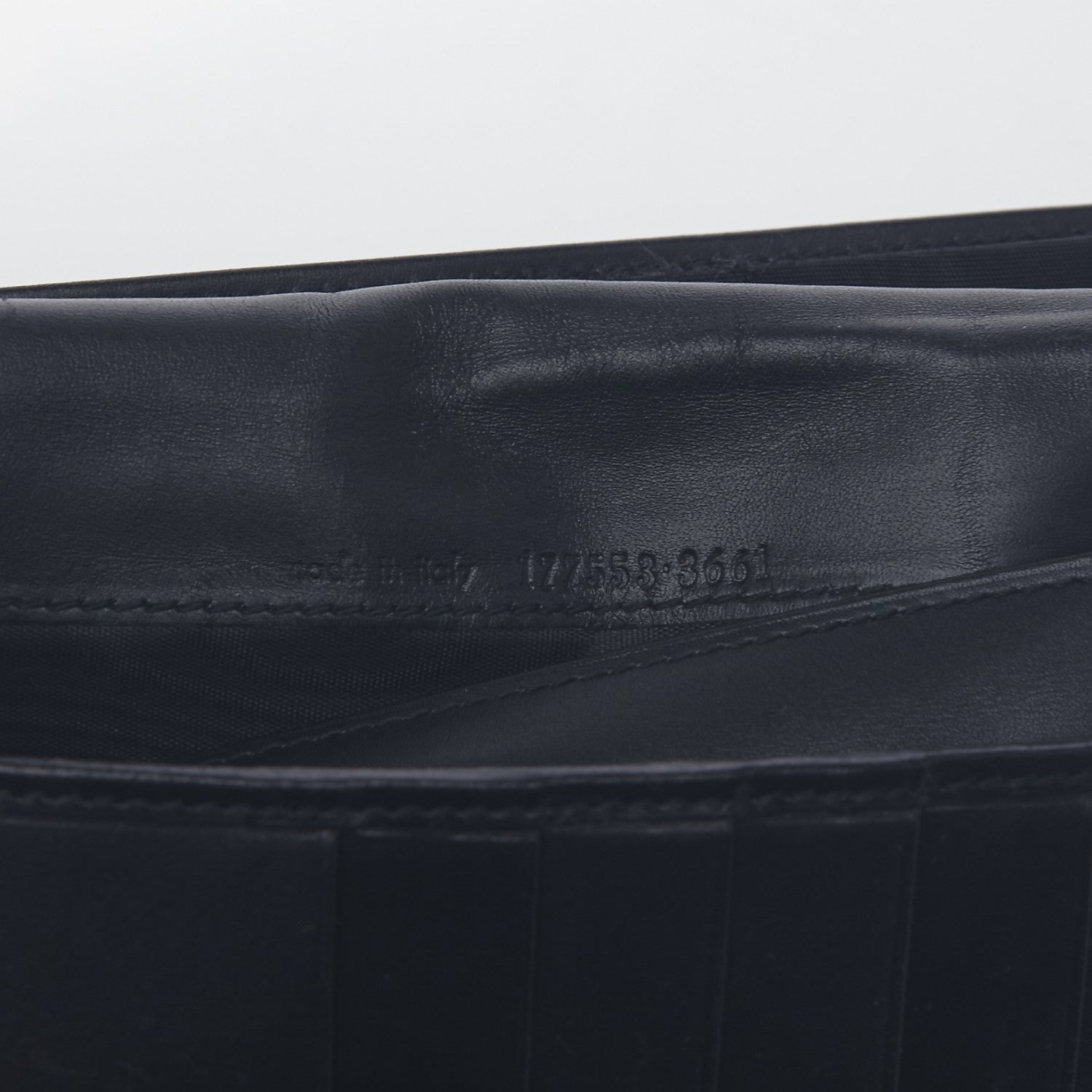 Saint Laurent Textured Patent Belle de Jour Wallet Black 13 of 13