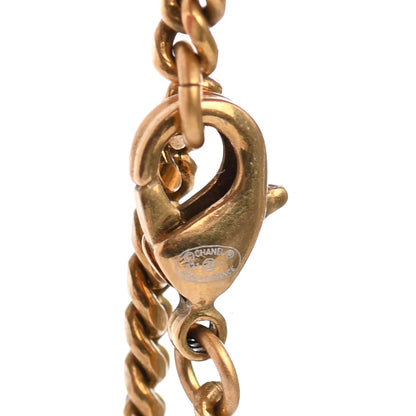 Chanel Crystal CC Necklace Gold 4 of 4
