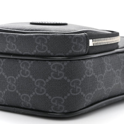 Gucci GG Supreme Monogram Azalea Calfskin Mini Retro Interlocking G Bag Black 11 of 11