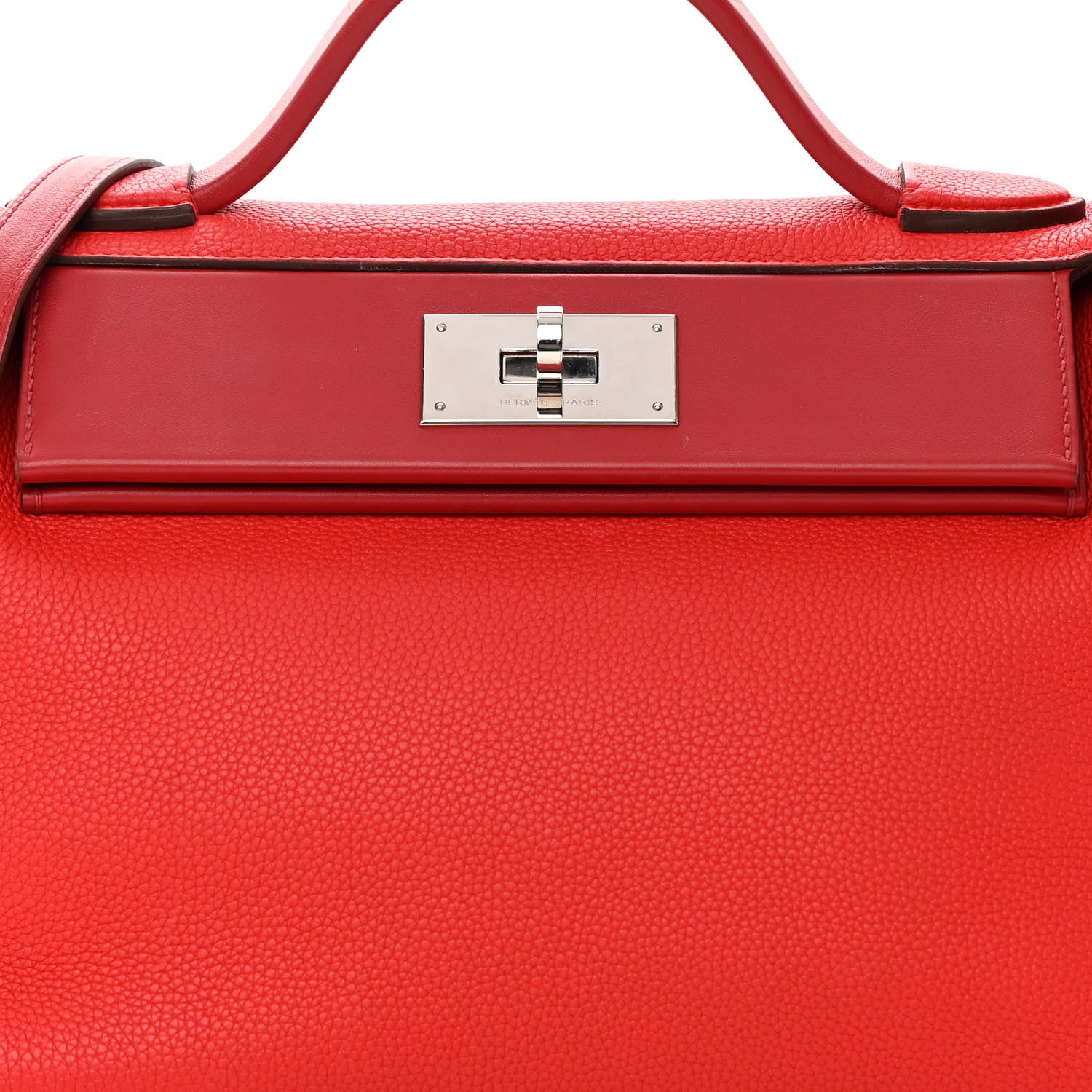 Hermes Taurillon Maurice Swift 24/24 29 Rouge De Coeur Rouge Piment 8 of 18