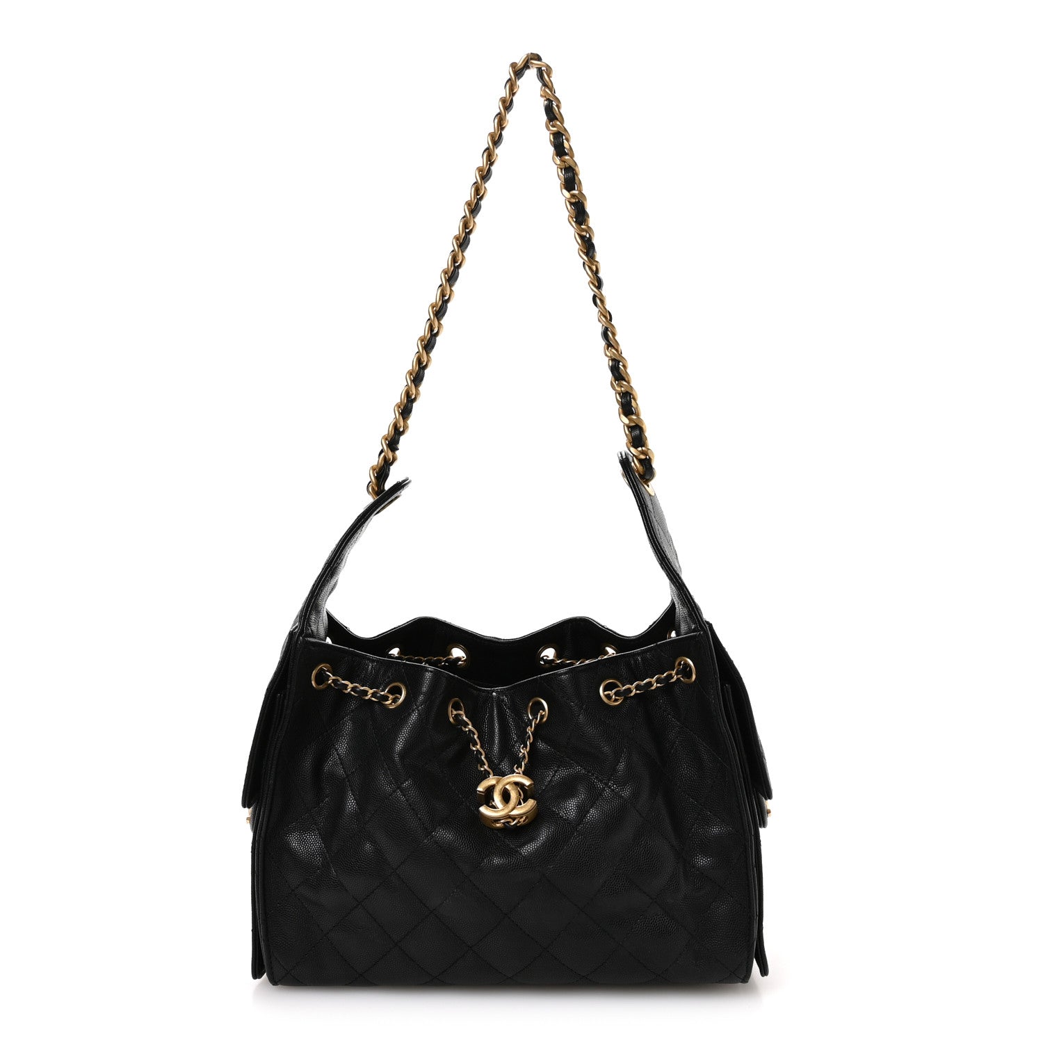 Chanel Caviar Quilted Small Chanel 25 Handbag Black 1 of 10