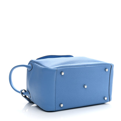 Hermes Taurillon Clemence Lindy 30 Bleu Paradis 4 of 11