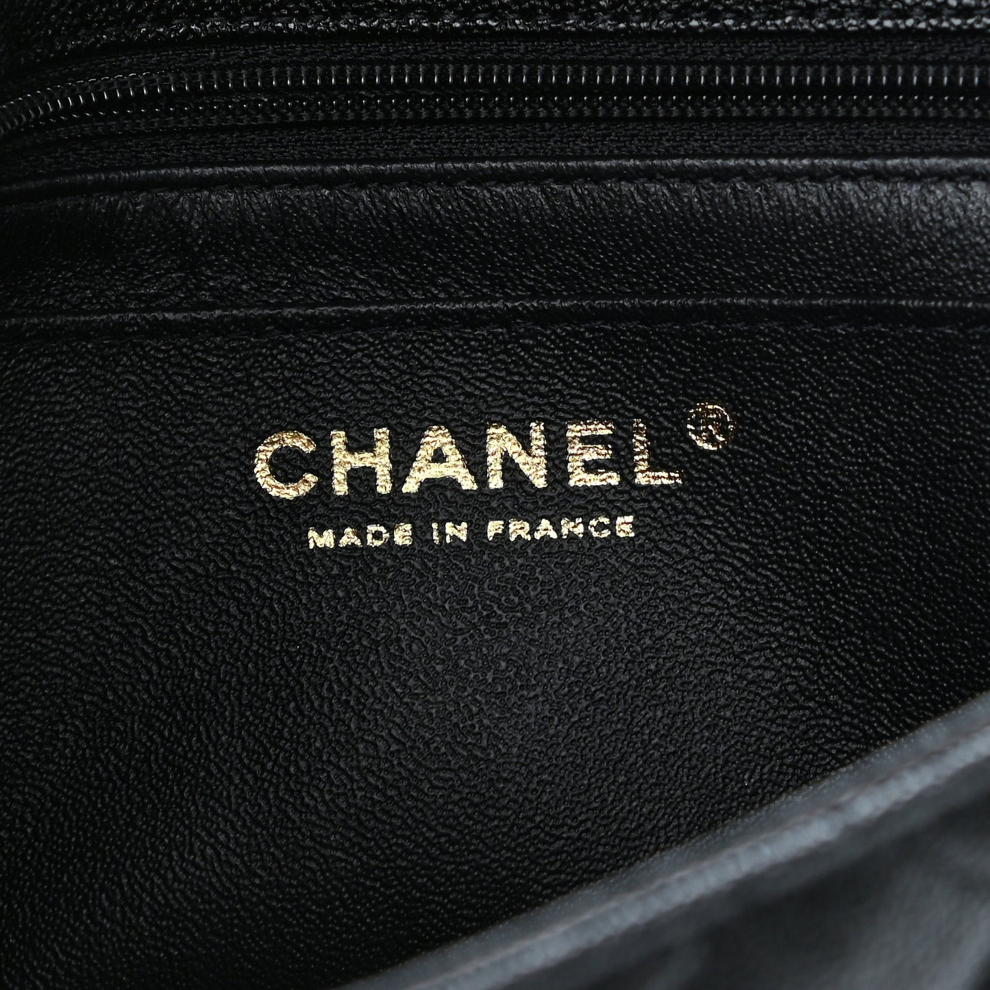 Caviar Quilted Mini Top Handle Rectangular Flap Black