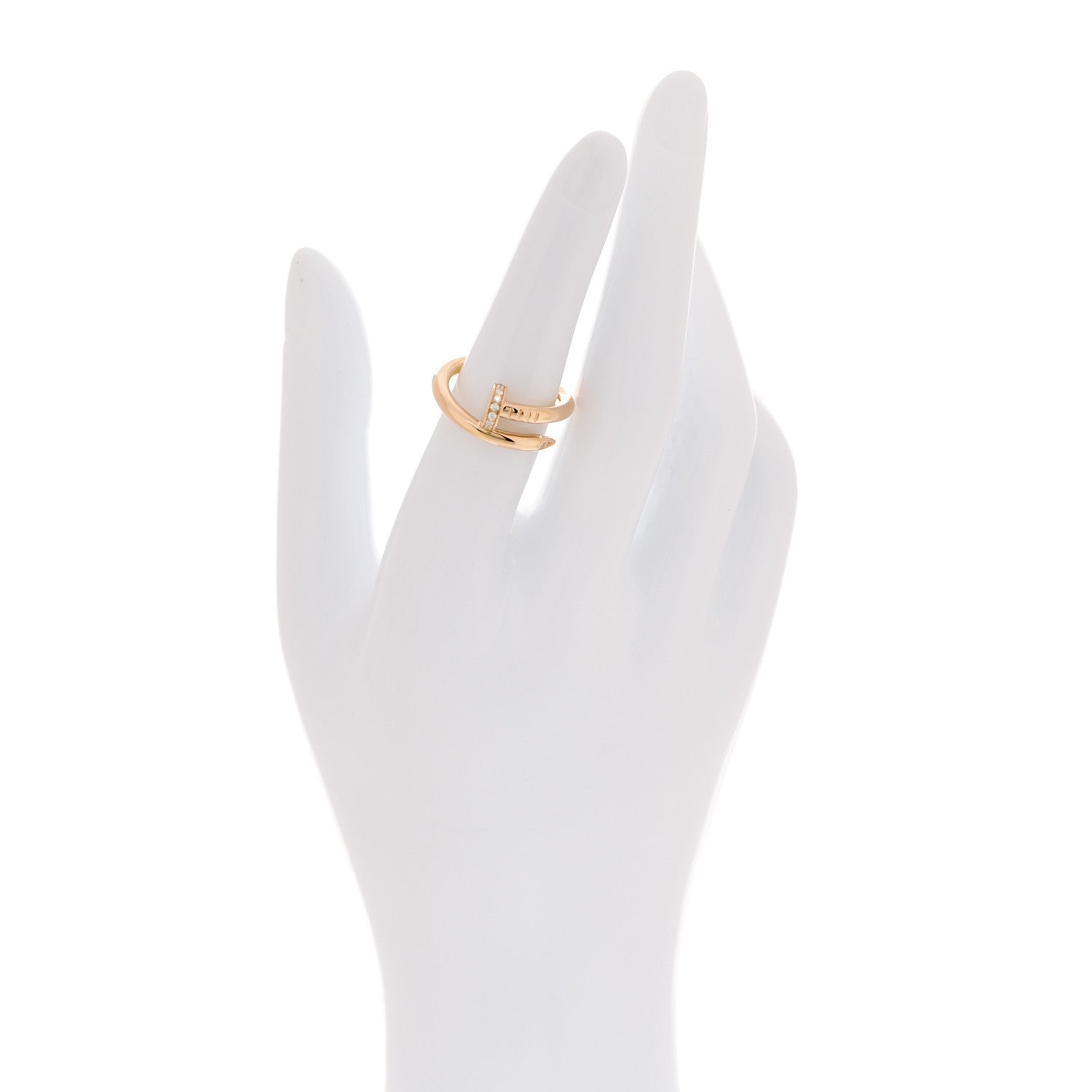 Cartier 18K Pink Gold Diamond Juste Un Clou Ring 53 6.25 2 of 6