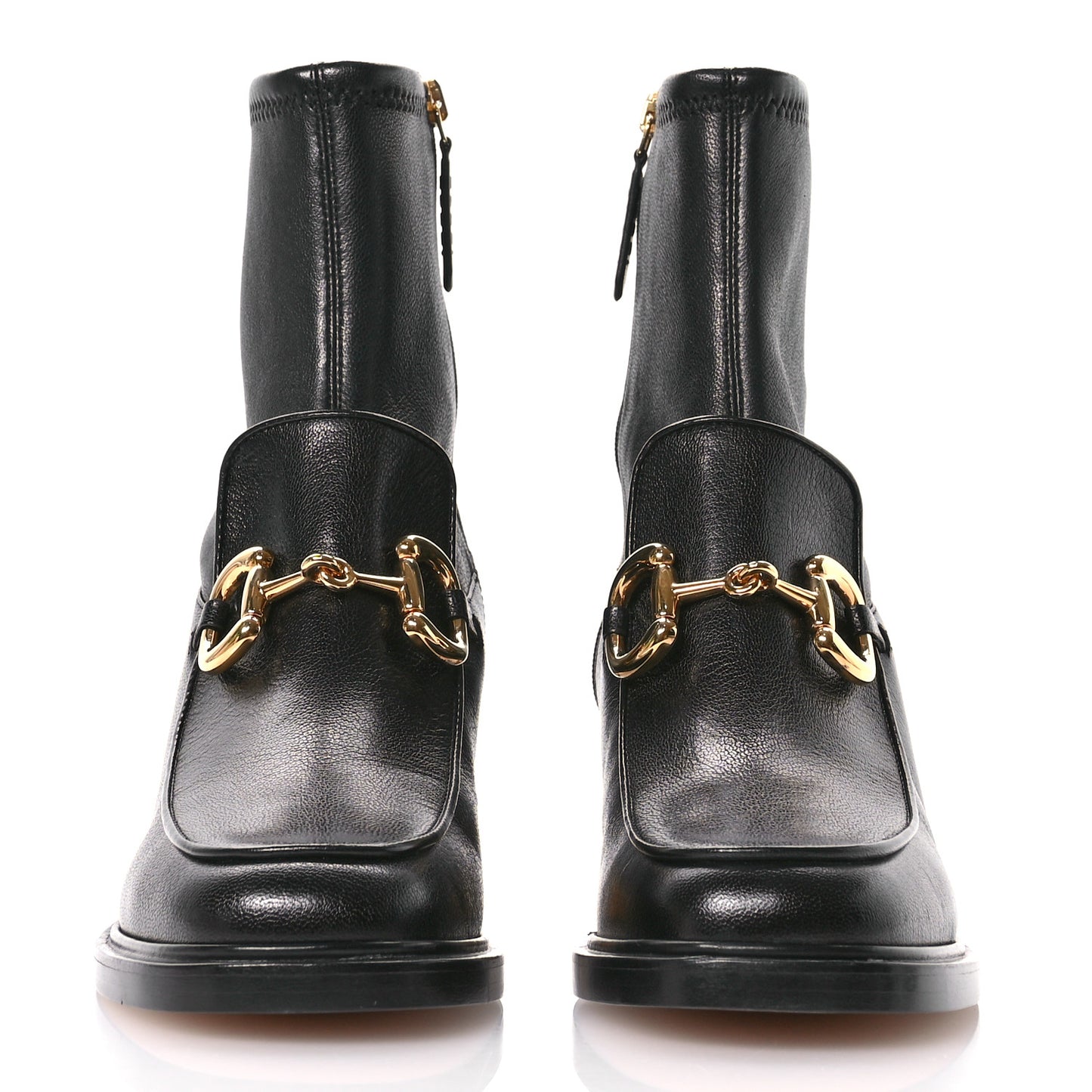 Quentin Nappa Stretch Granada Kid Horsebit 55mm Ankle Boots 38 Black