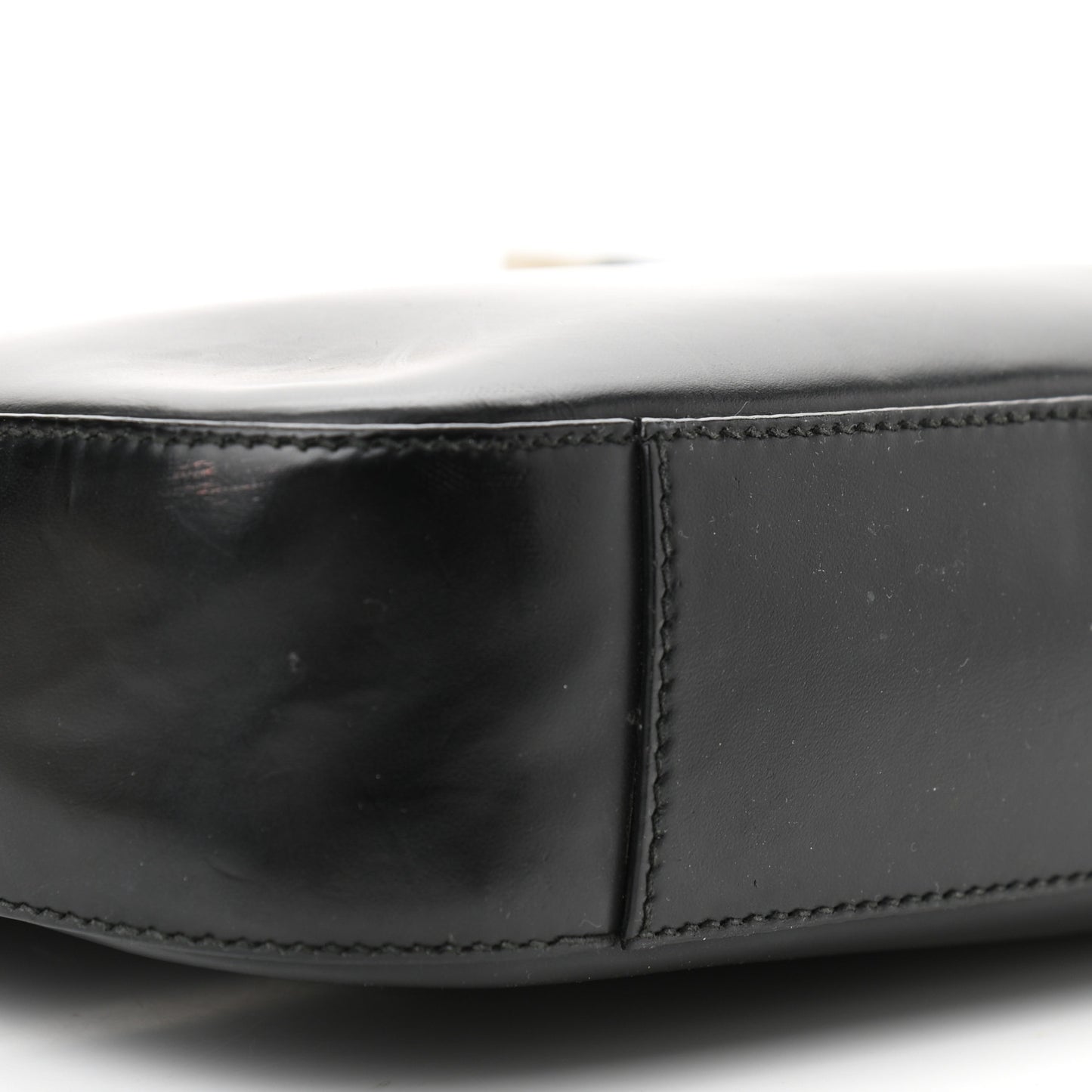 Calfskin Interlocking G Shoulder Bag Black