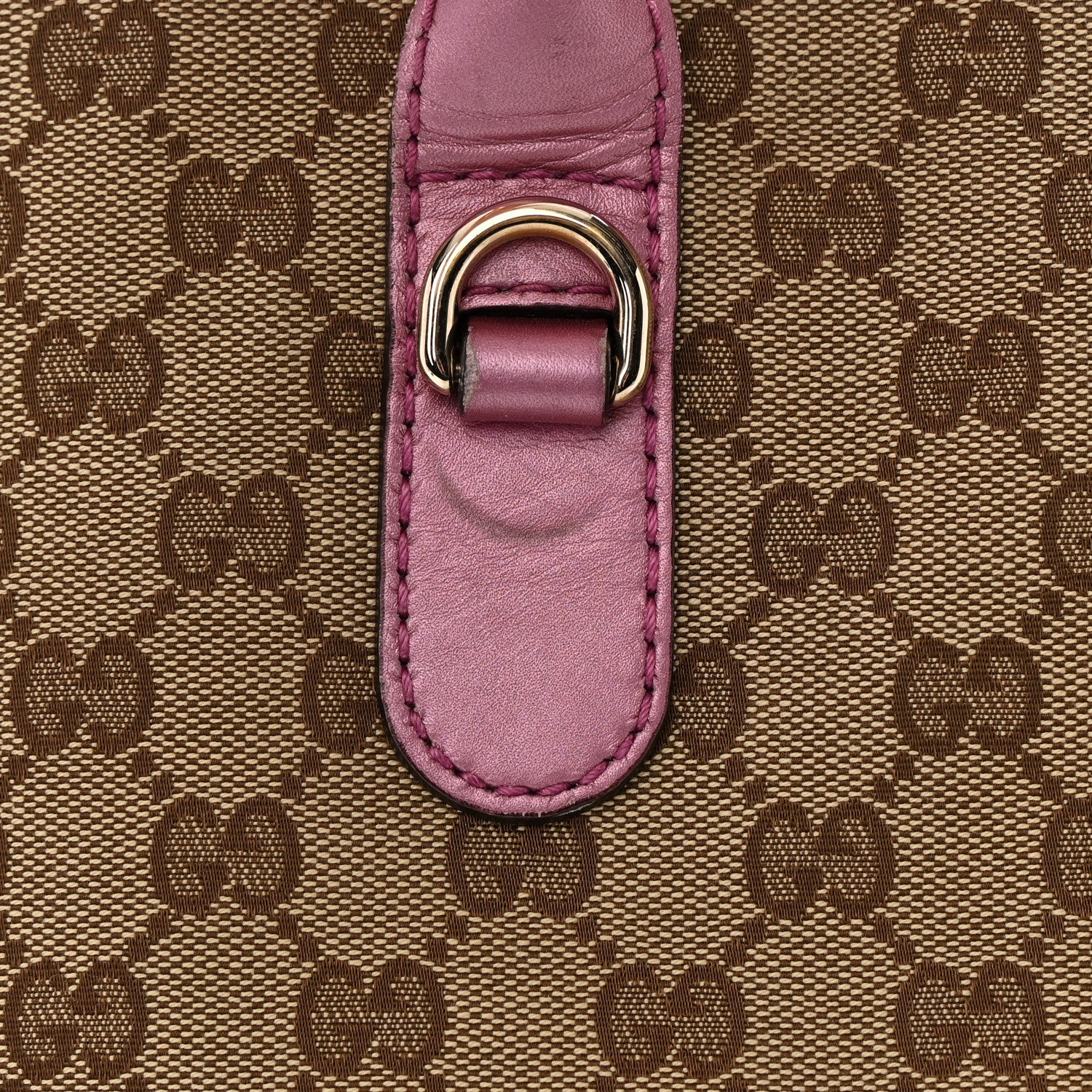 Gucci Monogram Large Heart Bit Charm Top Handle Tote Pink 14 of 23