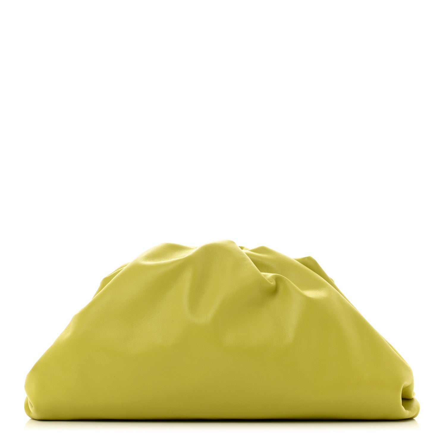 Bottega Veneta Smooth Butter Calf The Pouch Oversized Clutch Kiwi 1 of 10