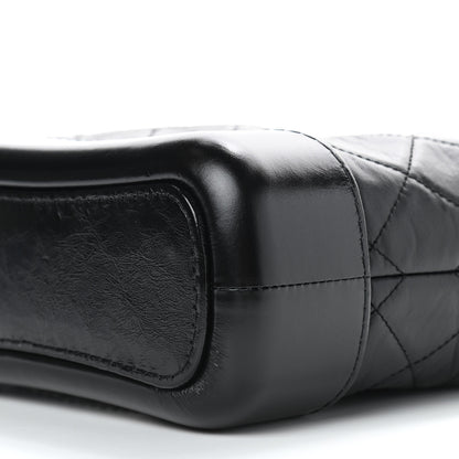 Chanel Aged Calfskin Quilted Small Gabrielle Hobo Black 9 of 9
