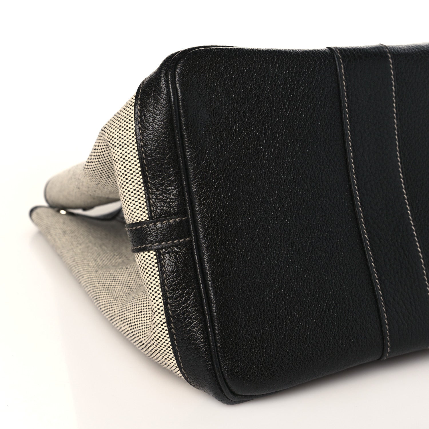 Hermes Toile Buffle Skipper Garden Party 36 MM Tote Black 8 of 9
