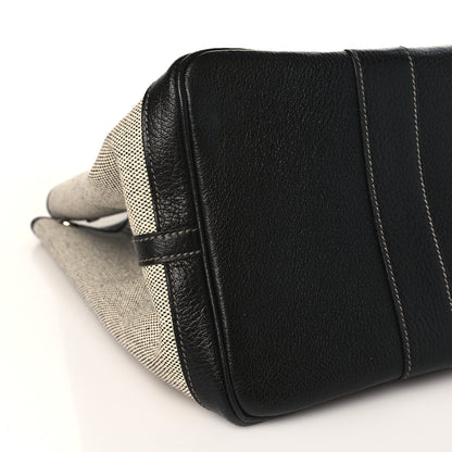 Hermes Toile Buffle Skipper Garden Party 36 MM Tote Black 8 of 9