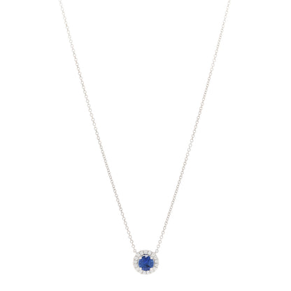 Tiffany Platinum Diamond Tanzanite Soleste Pendant Necklace 1 of 5