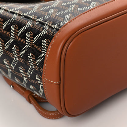 Goyard Goyardine Calfskin Mini Alpin Backpack Black Gold 8 of 9