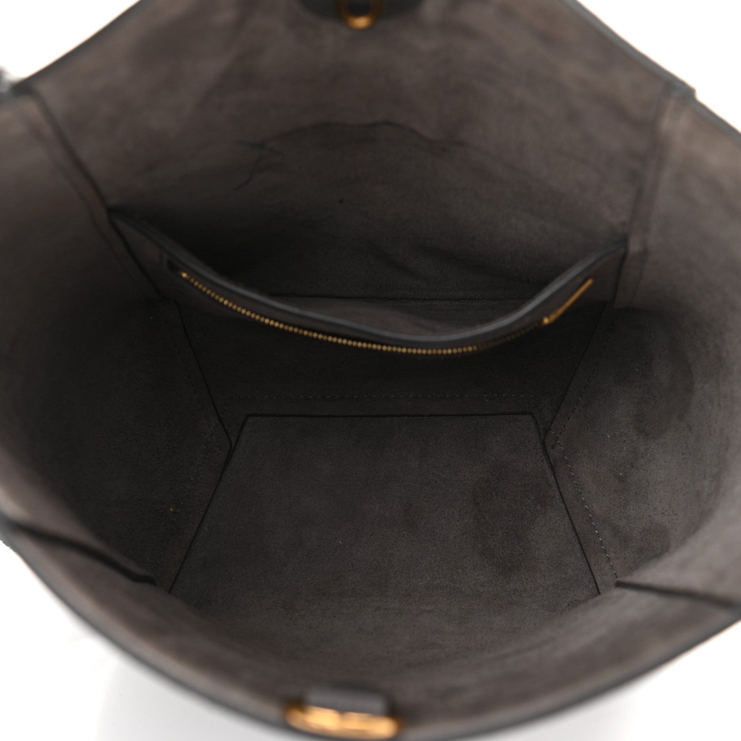 Celine Soft Grained Calfskin Small Sangle Bucket Bag Grey 5 of 22