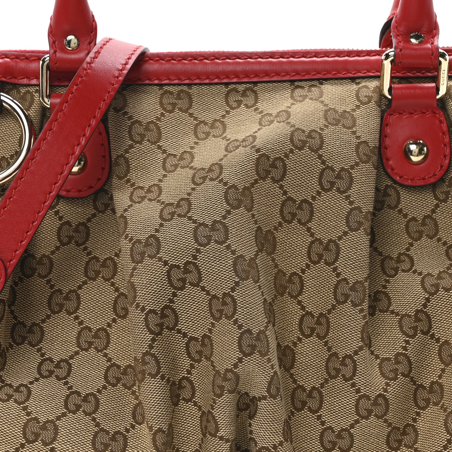 Monogram Medium Sukey Top Handle Red