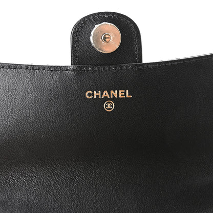Chanel Lambskin Quilted Flap Phone Holder With Chain Black 6 of 11