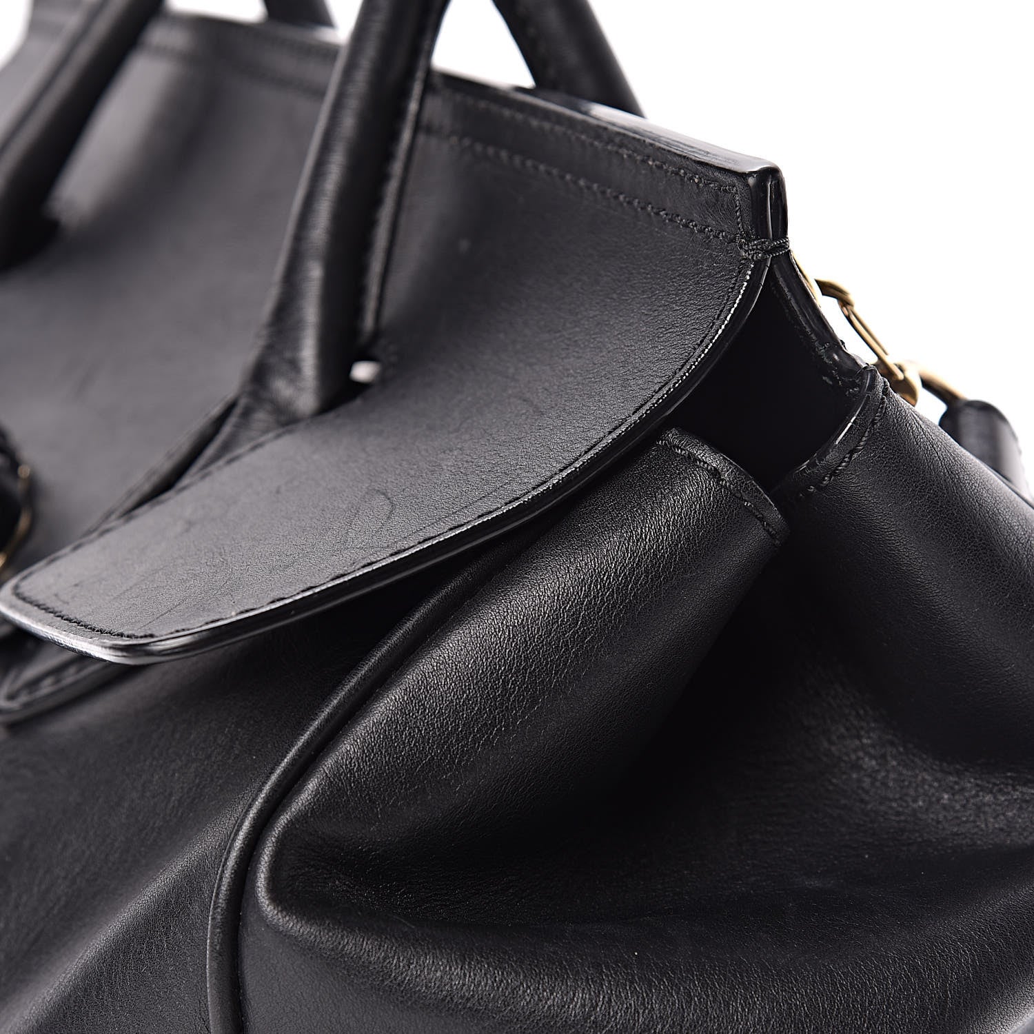 Versace Calfskin Large Palazzo Empire Bag Black 33 of 40